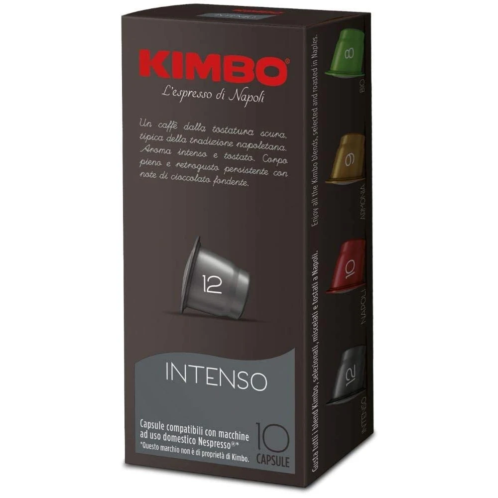 Kimbo coffee Capsules Compatible Nespresso-Intense (10x10 capsules) afbeelding