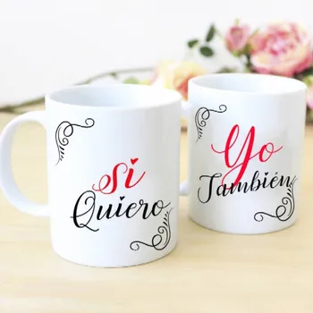 

Set de dos tazas boda personalizadas