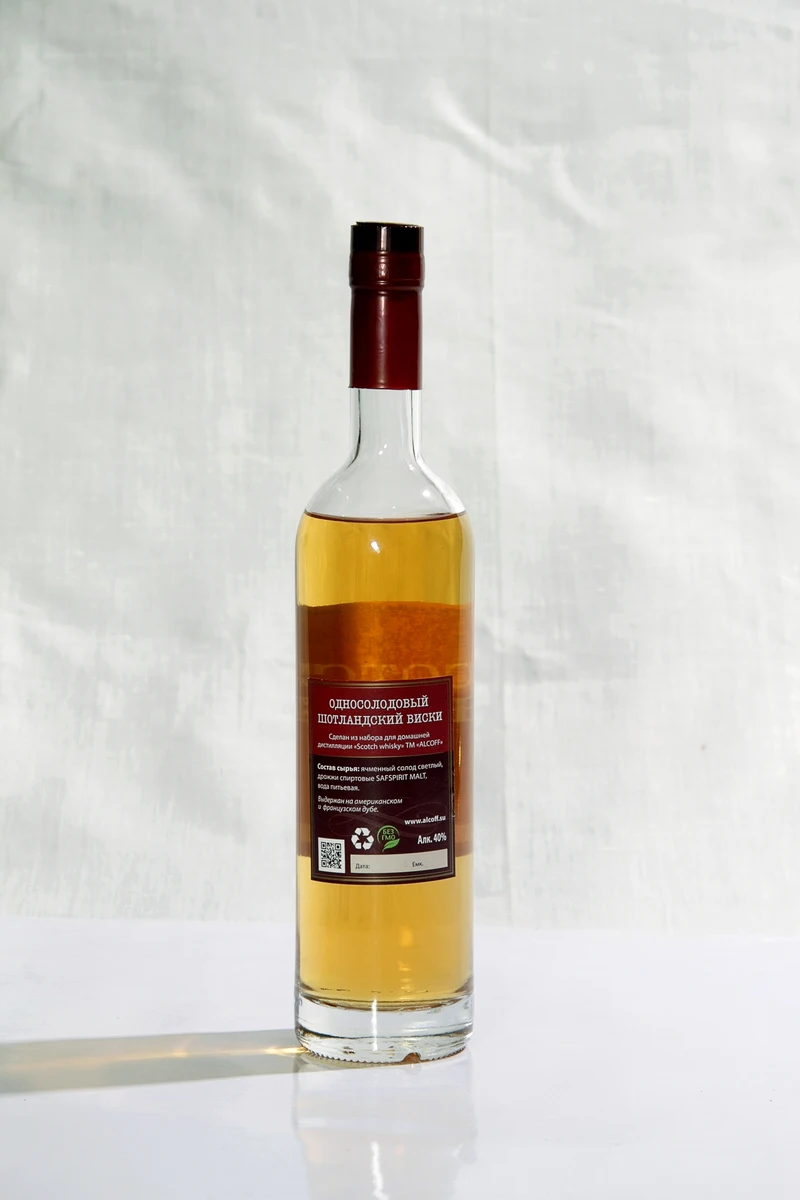 Набор для дистилляции SCOTCH WHISKY Шотландский односолодовый виски полный комплект сусло, дрожжи, щепа, бентонит и другое