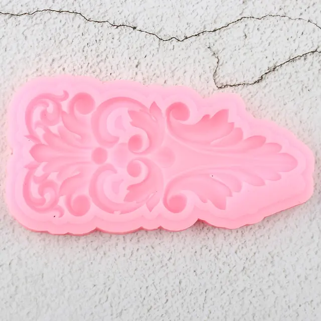 Könnyű Szilikon Penész Csipke Torta Szegély Fondant Penészek Konyhai Sütés Csokoládé Polimer Agyag Cukorkapenék - Image 6