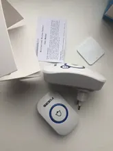 Fuers-timbre de bienvenida inalámbrico para el hogar, alarma inteligente para puerta, 32 canciones, botón a prueba de agua