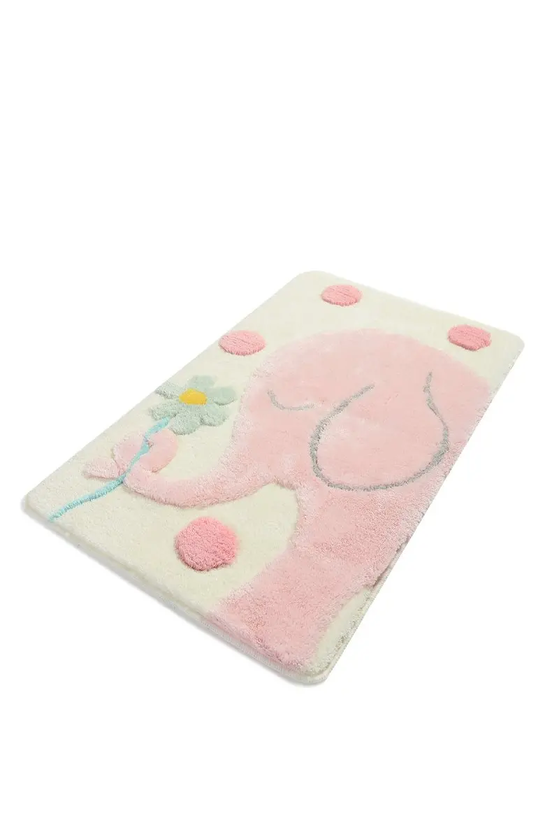 Коврик для ванной-коврики | коврик для ванной нескользящие Противоскользящие коврики большой розовый слон 60X100 см