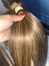 Hueso recto Highligh mechones con cierre brasileño extensiones de pelo ondulado mechones con cierre extensiones de cabello humano mechones con cierre cabello Remy