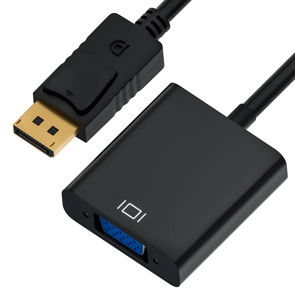 GCR Переходник DisplayPort на VGA переходник vga Full HD адаптер для компьютера монитора