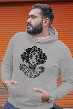 

Angemiel Wear Eye Reflection Gray Men 'S Hooded Sweatshirt