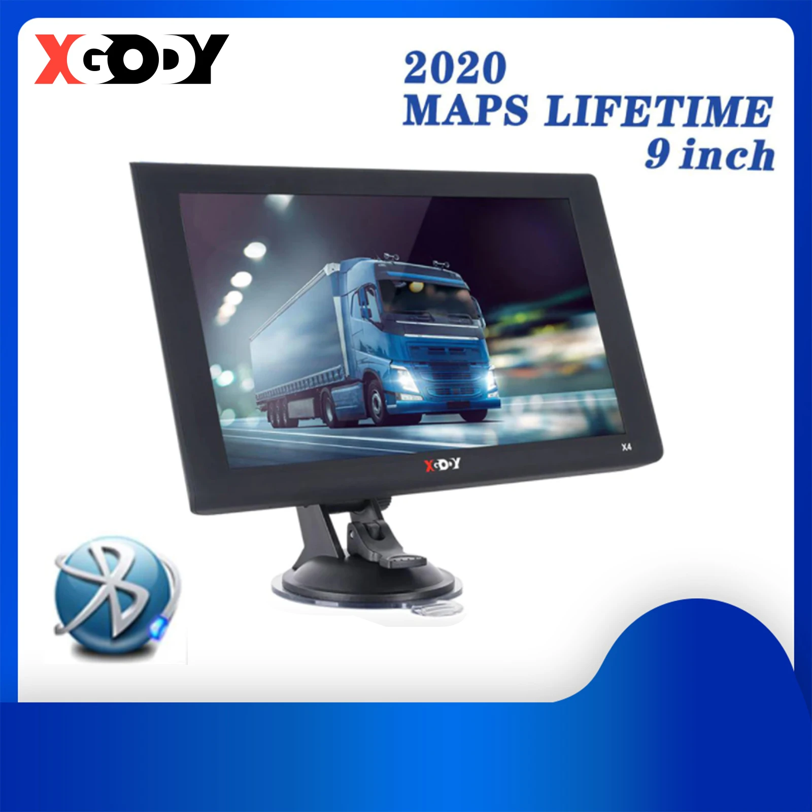 навигатор для авто Автомобильный GPS-навигатор Xgody X4 9 дюймов Bluetooth AVIN Navitel 2020 Карта
