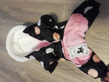 Dog Overalls Clothing Puppy Winter Coat Hoodie Pet-Dog Cotton Thicken Dot for Small Big-Polka-Dot