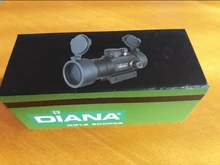 DIANA-Mira telescópica para rifle de caza, visor óptico táctico con punto verde y rojo ajustado a carril con alcance 2x40, 3x42, 3x44, 1x40 para 11/20mm