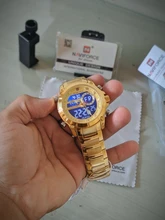 NAVIFORCE-reloj de pulsera militar para hombre de acero, cronógrafo de acero, cronógrafo para hombre, resistente al agua, pantalla dual