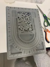 Tablero de cuentas aterciopeladas para fabricación de joyas, bandeja organizadora de Diseño Artesanal, accesorios de herramienta de medición, color gris