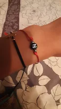 Pulsera hecha a mano con 26 letras, cuerda de rosca negra y roja, pulseras ajustables con iniciales del nombre para hombre y mujer, joyería con estilo para pareja