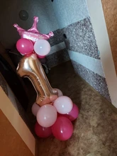 Number-Foil-Balloons Wedding-Decoration Merry-Christmas Rose-Gold Birthday-Party Digital