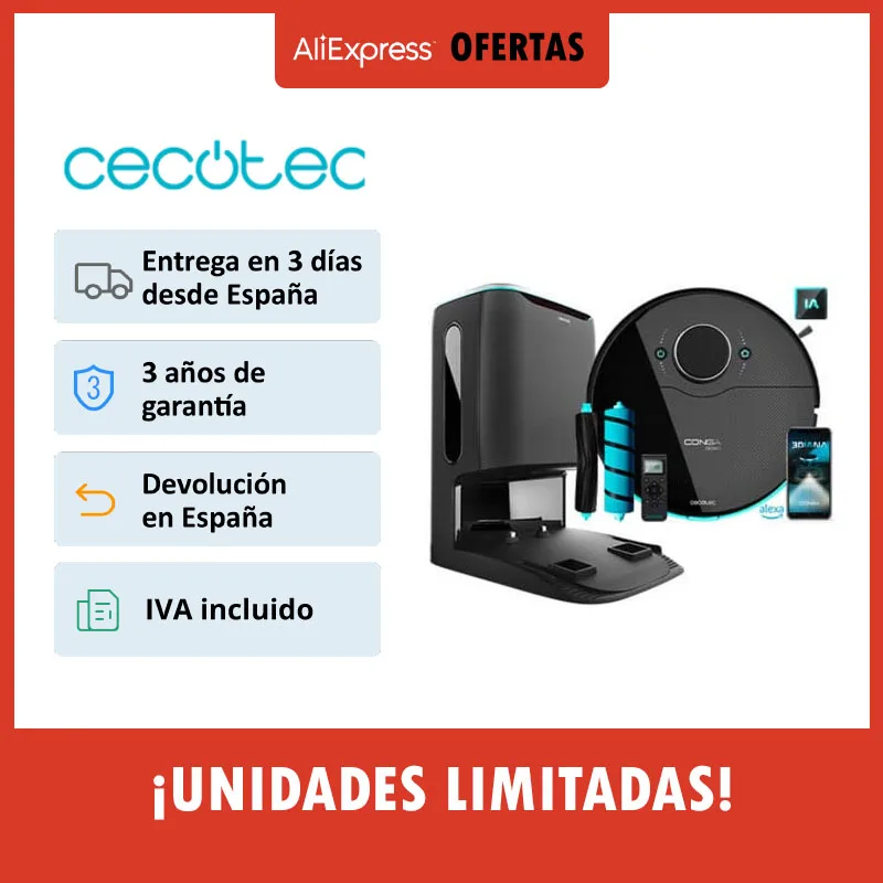 Cecotec 9090 Conga AI + self-emptying Base Conga Home 10000 Robot vacuum  cleaner for sale CONGA
