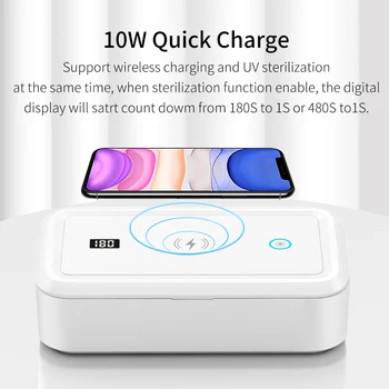 

LED UV Sterilizer Box Ultraviolet Light Bacteria Sanitizer Cosmetic Cleaning Tool Kid Pacifiers Toy Cleaner Toothbrush Nail