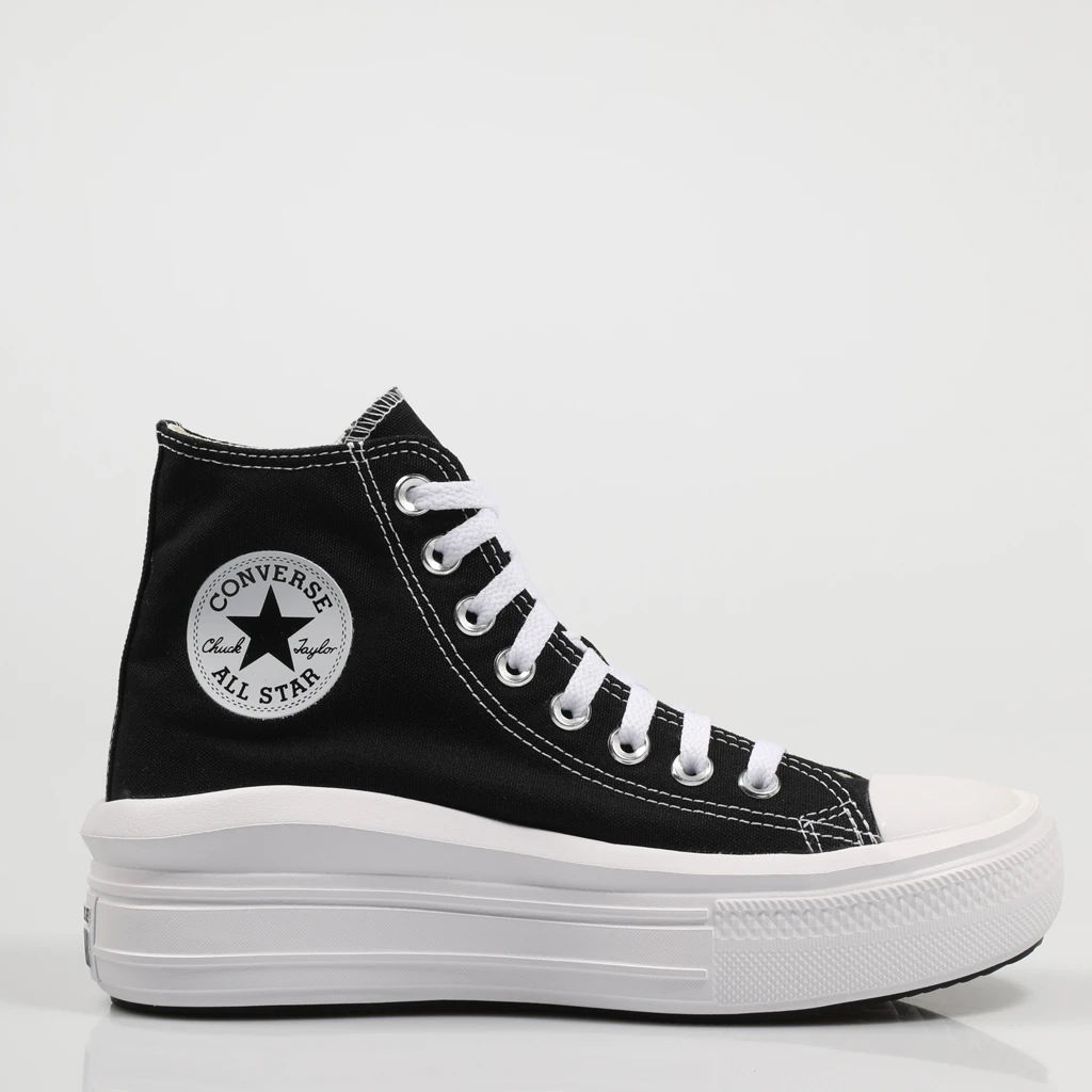 Impresión lanza servir Zapatillas Converse CHUCK TAYLOR ALL STAR MOVE HI 73717 123060173717 en  Negro|Zapatos planos de mujer| - AliExpress