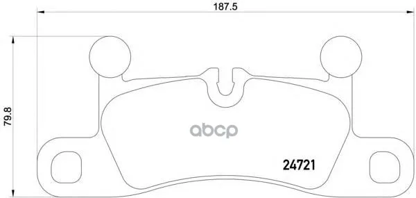 Колодки Тормозные Дисковые Porsche: Cayenne 10- Vw: Touareg 10- Brembo арт. P65027