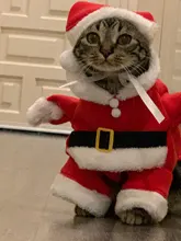 Disfraces de Navidad para gatos, ropa divertida de Papá Noel para gatos pequeños, perros, ropa para gato mascota, trajes de invierno para gatitos