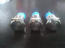 Interruptor de botón de encendido de LED de Metal Auto bloqueo Coche