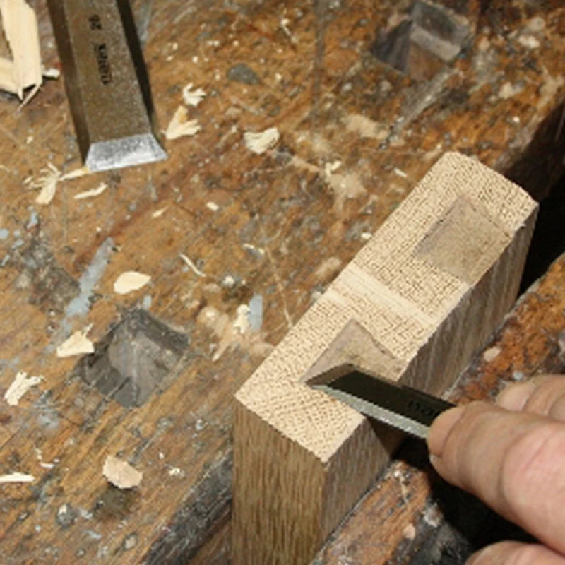 Стамеска косая левая с ручкой WOOD LINE PLUS 20 мм, Narex