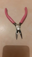 Herramientas de joyería de 125mm, accesorios DIY, herramientas de Hardware, pinza de plástico, tornillo de Banco rosa, negro, cabeza redonda, afilada boca, alicates de corte de alambre