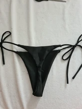 2 uds Bikini Conjunto de sujetador acolchado mujeres-e sólido baño venda traje de baño