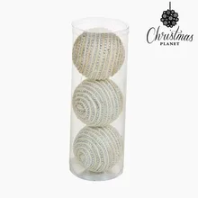 Рождественские шары из белого серебра(3 шт) от Christmas Planet BigBuy Christmas