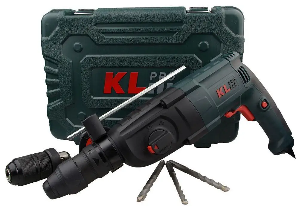 KLPRO KLPM2603 850 Вт 3.2J Профессиональный SDS-Plus двойной сверлильный патрон молоток/дрель
