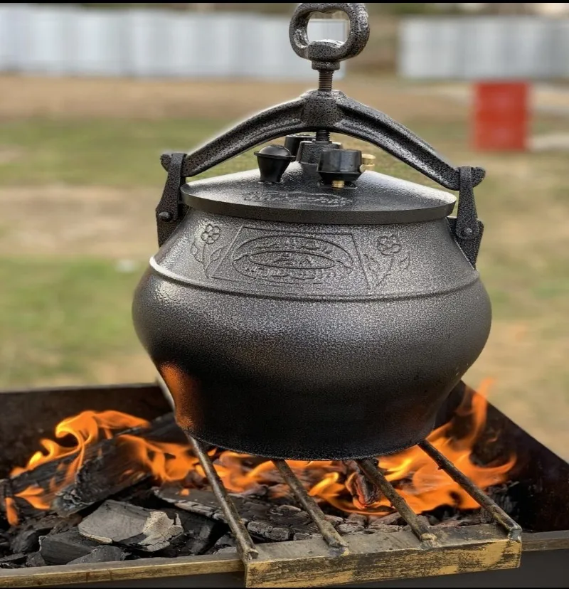Kazan Afghan Pot Camping Cooking Pot Preasure Cooker Fire Pot Aluminum