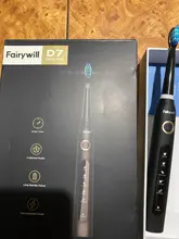 Fairywill-cepillo de dientes eléctrico sónico para adulto, FW-507 recargable por USB, resistente al agua, 8 cabezales de repuesto