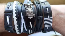 Male Jewelry Bangles Bracelets-Sets Anchor Gifts Homme Metal Handmade Retro Vintage 38-Style