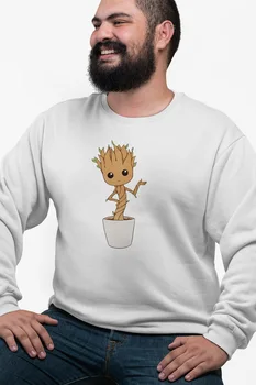 

Angemiel Wear Recommendation Giving Groot White Men 'S Sweatshirt
