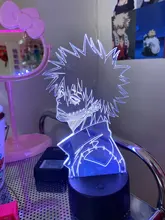 Led-Light 3d-Lamp Bedroom Decor Gift Manga Acrylic Academia Cool Dabi Anime Colorful