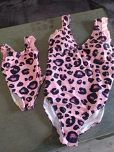 Bañador para madre e hija, traje de baño para mamá y yo, Bikini con estampado de leopardo, ropa a juego para Familia, ropa para bebé