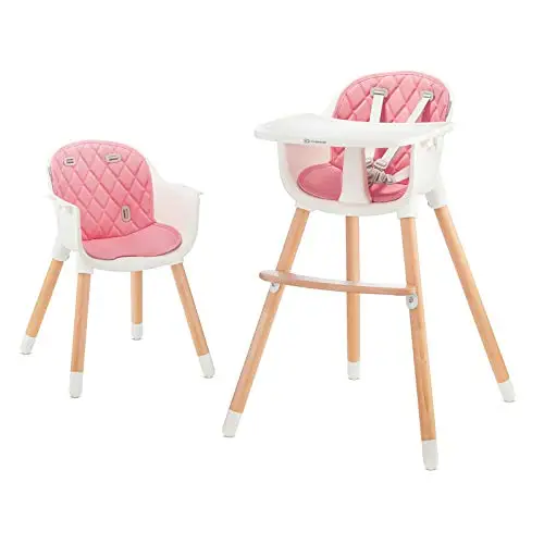 kinderkraft high chair pink
