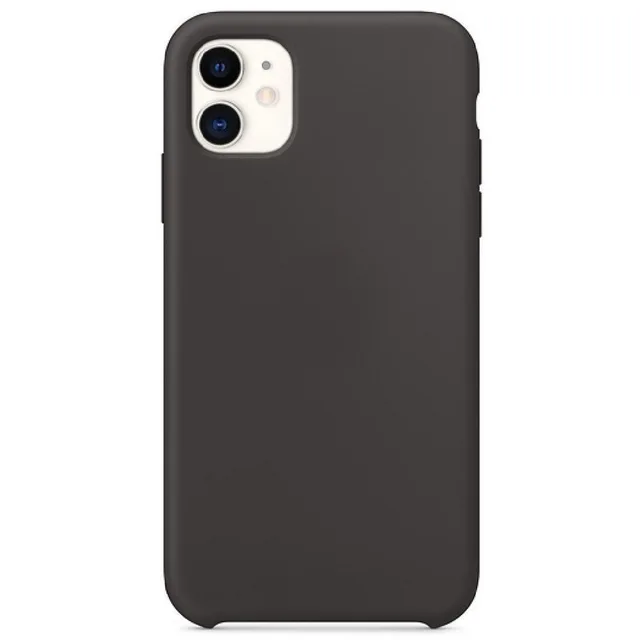 Silicon case for 7,7 +,8,8 + X, XS, XR, xsmax. Black One