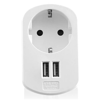 

Wall Plug with 2 USB Ports Ewent EW1211 3,1 A