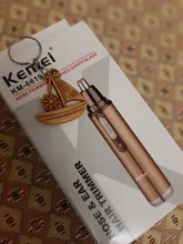 Nose-Hair-Trimmer Professional Electric Rechargeable Ear Champagne Color Men Fashion