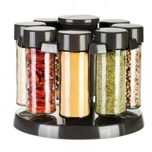 

Containers for spices on a rotating stand Tescoma Season 8 PCs. Anthracite 657066