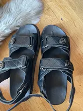 Sandalias de cuero de imitación para mujer, zapatos planos deportivos a la moda, Joker, con plataforma romana Ins, para verano, 2020