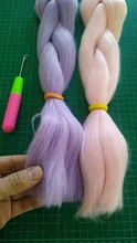 Deseo de pelo 24 pulgadas 60cm extensiones de cabello sintético jumbo trenzado de pelo de ombre brillante bling brillo ostentoso 1 pack/lote
