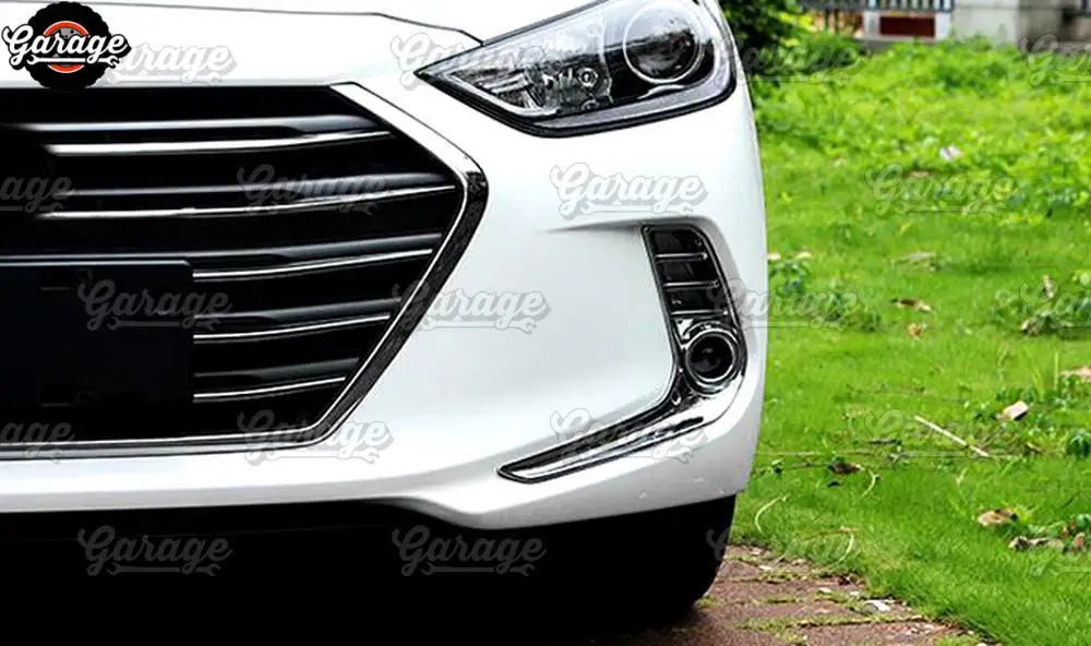Чехлы для передних противотуманных фар для hyundai Elantra- ABS пластик литье 1 комплект/2 шт. украшение автомобиля Стайлинг