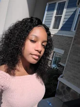 Peluca de cabello humano rizado de 13x4 para mujer, Frontal de encaje postizo, pelo negro brasileño predespuntado con Baay, Remy 150%