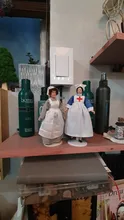 Casa de muñecas en miniatura de porcelana, modelo de personas, decoración para niños y niñas, 1/12