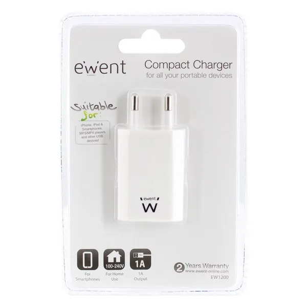 Настенное зарядное устройство ewwent EW1200 100-240V Белый