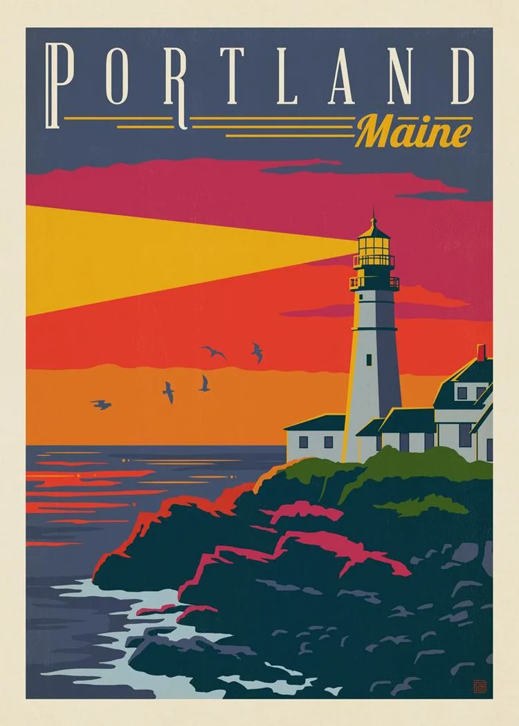 Рисунок 2 - Художественный постер "Портлэнд"