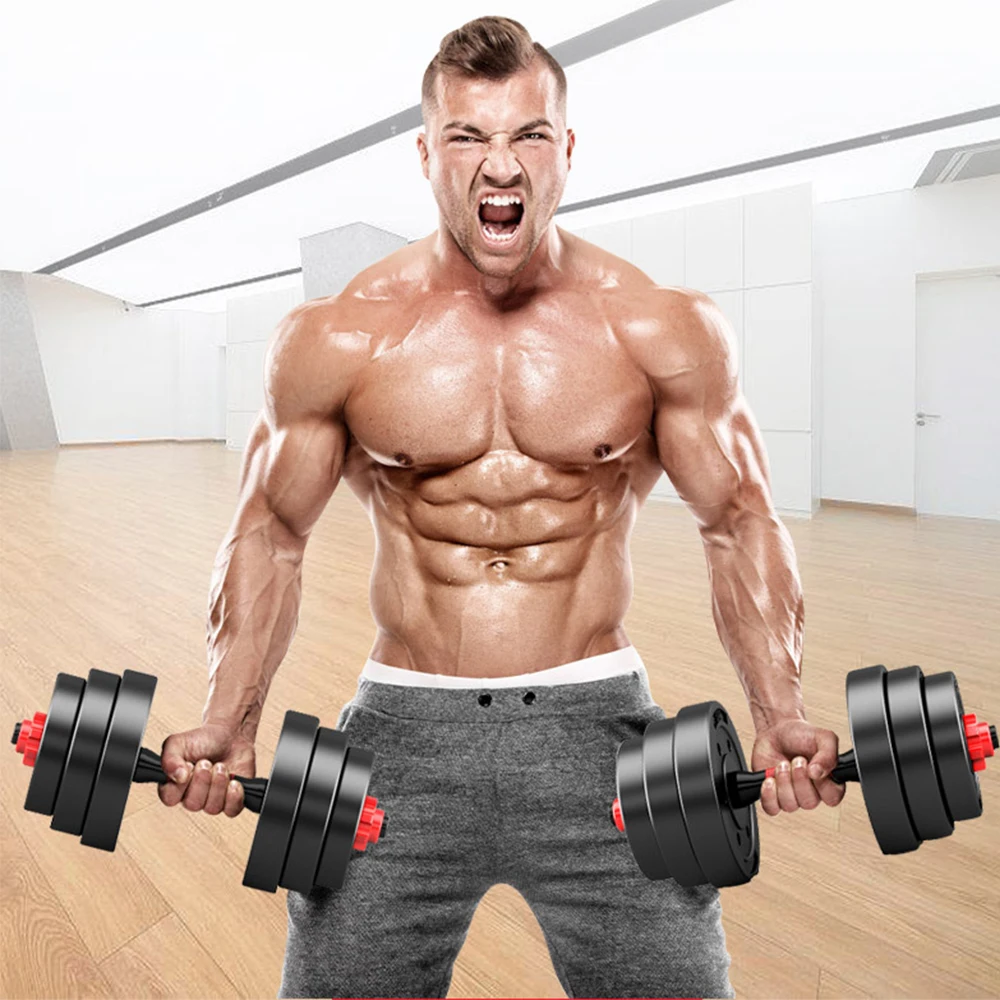 US $453.99 ADKING 33lb 15kg Dumbbell Adjustable Weight Set Fitness GYM Home Cast Full Ecocement Dumbbell