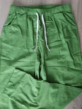 Garemay-pantalones de lino y algodón para mujer, pantalón holgado para mujer, pantalón informal de Color sólido, Harem, Capri de talla grande para mujer