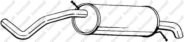 Глушитель Задний Bosal арт. 278-231