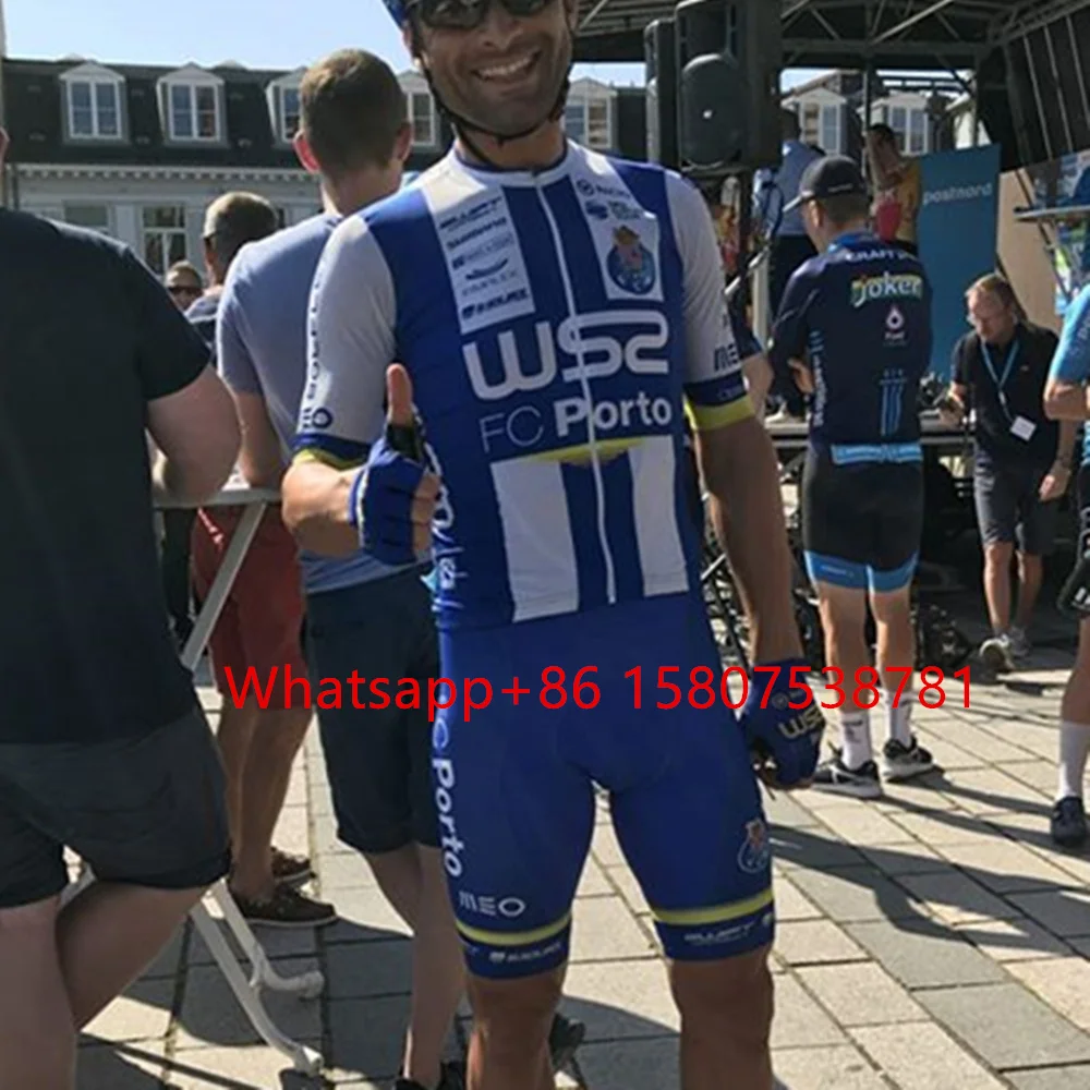 

2020 W52 Fc Porto Pro Team bib Suit men summer short sleeve Cycling Skinsuit Jumpsuit Maillot Cycling sets Ropa ciclismo hombre