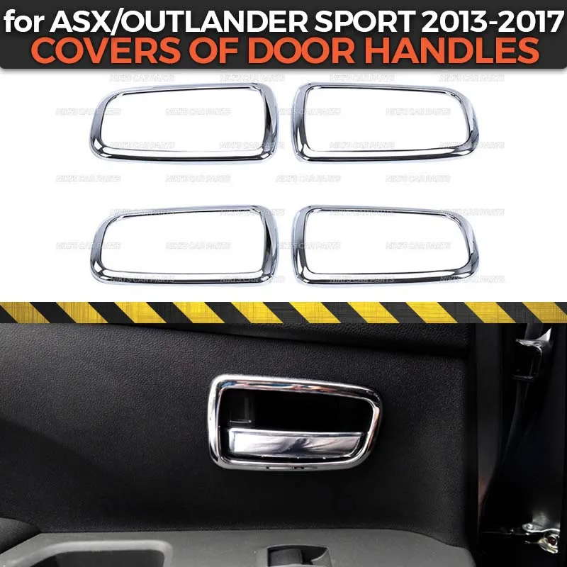 Накладки на дверные ручки для Mitsubishi ASX/Outlander Sport 2013- ABS пластик 1 комплект/2 шт. молдинг украшения автомобиля